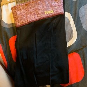 Black pink Capri leggings